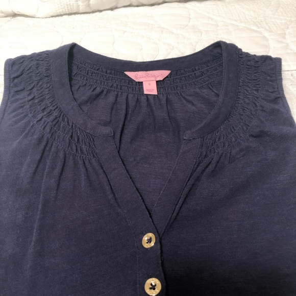 Lilly Pulitzer Essie Dress, True Navy, size S - Picture 7 of 8